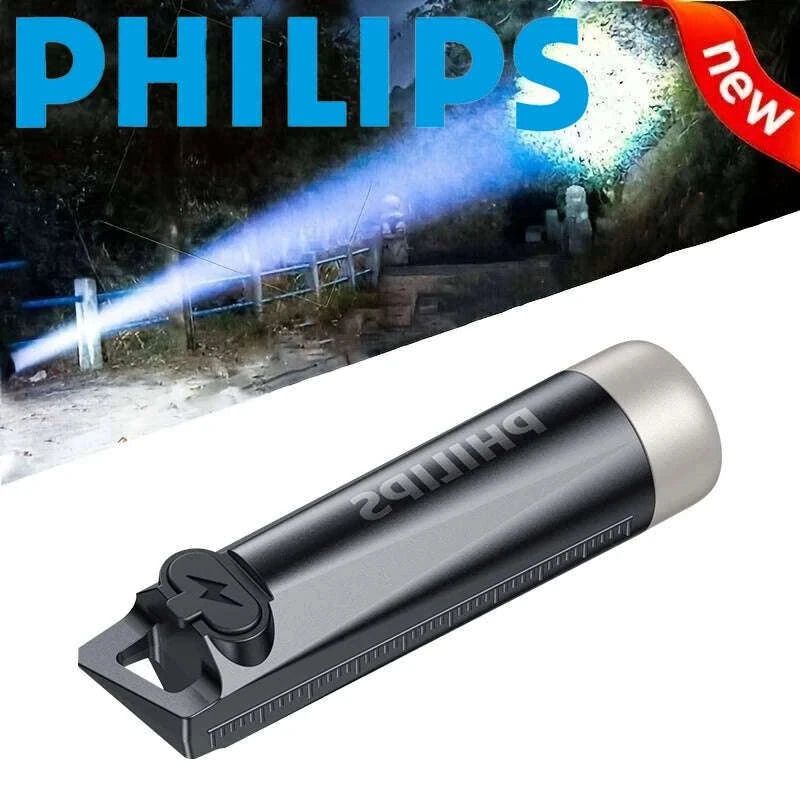 Philips SFL1121 Mini Rechargeable Keychain LED Flashlight-SFL1121