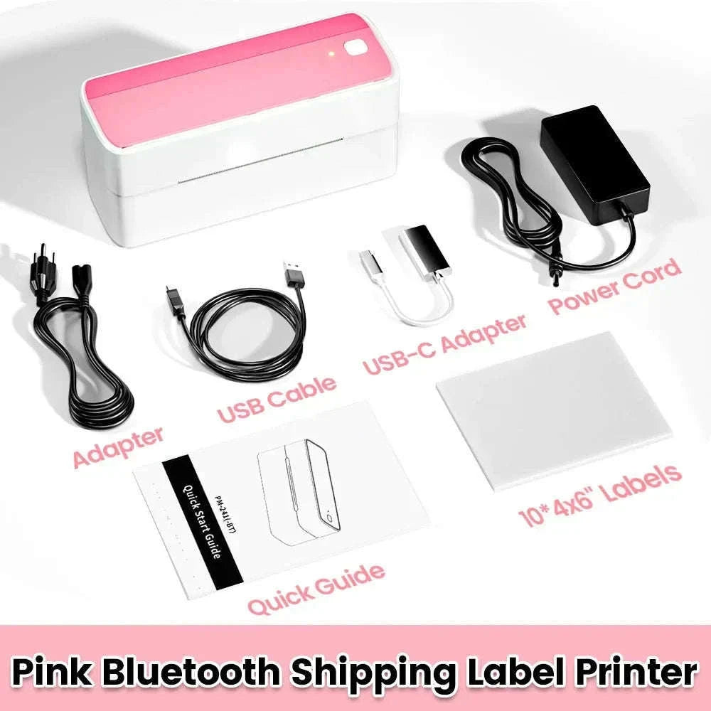 Phomemo 241 Bluetooth Thermal Shipping Label Printer 4x6-Black 241BT / EU Plug