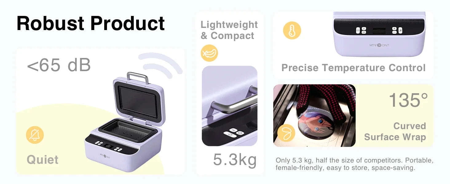 Phone Case Heat Press H17 – 3D Vacuum Transfer for iPhone & Android-White For Android / United States / US
