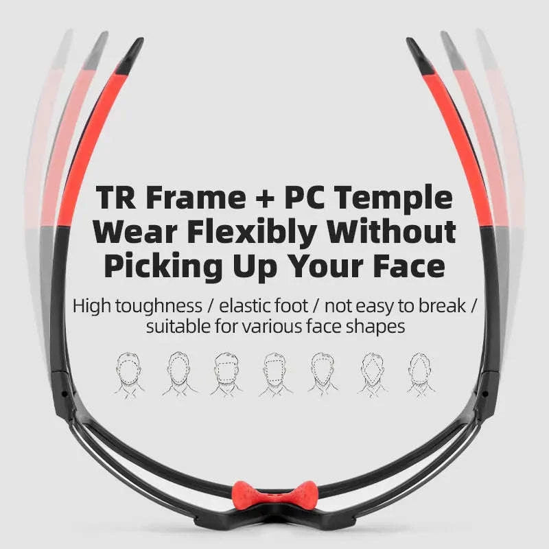 Photochromic Bike Glasses with UV400 Protection-SP216BL / Photochromic / One Size