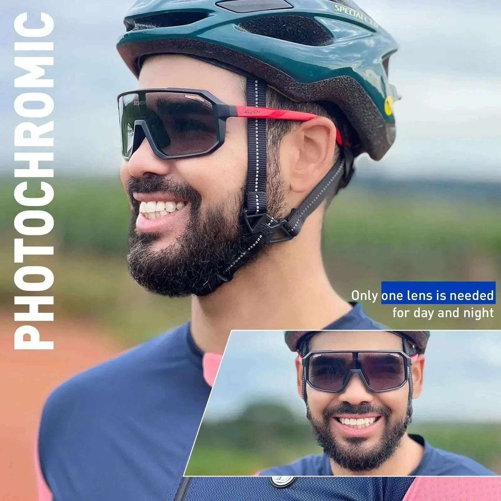 Photochromic Cycling Glasses for Outdoor Riding-DZ-S62-PH-08