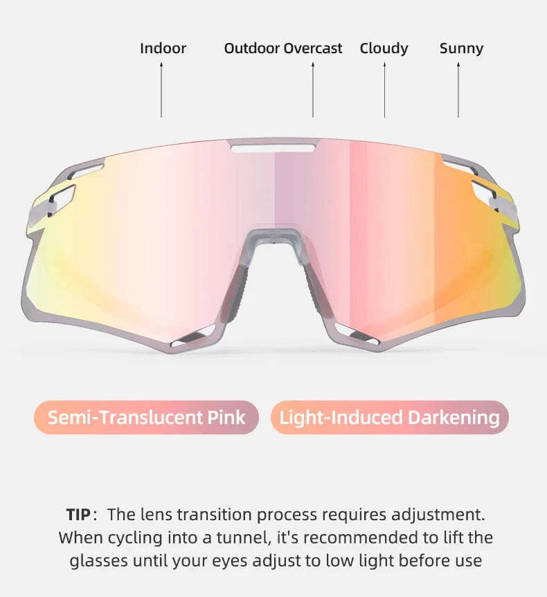 Photochromic Cycling Glasses with TR90 Frame-SP318-8