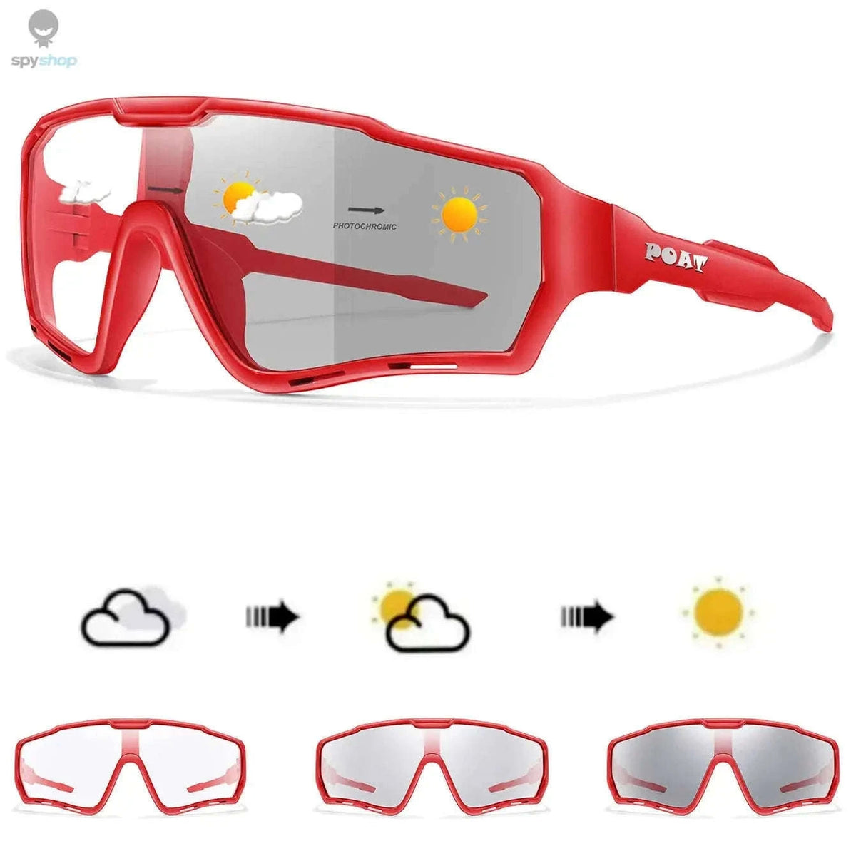 Photochromic Cycling Sunglasses for Changing Light and Clear Vision-AP2
