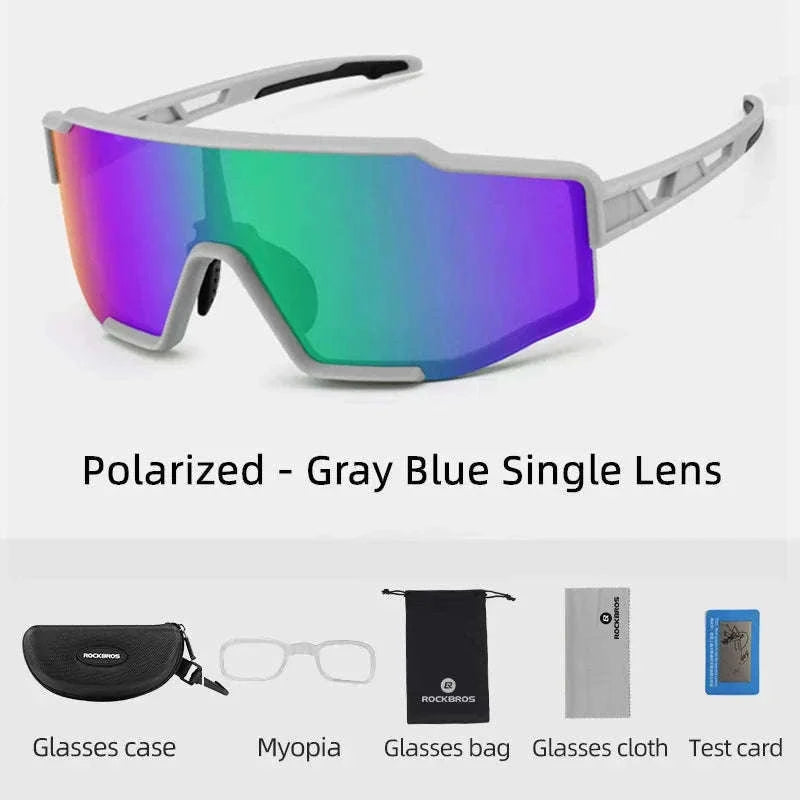 Photochromic & Polarized Cycling Glasses for Road and MTB Riding-SP225BL photochromic