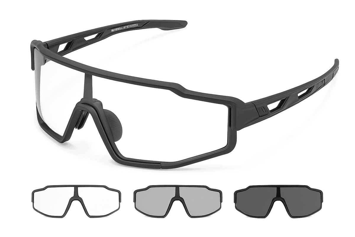 Photochromic & Polarized Cycling Glasses for Road and MTB Riding-SP225BL photochromic