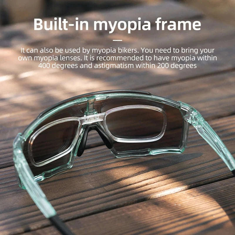 Photochromic Polarized Cycling Glasses UV400 TR90 Sports Eyewear-SP22BWB Photochromic