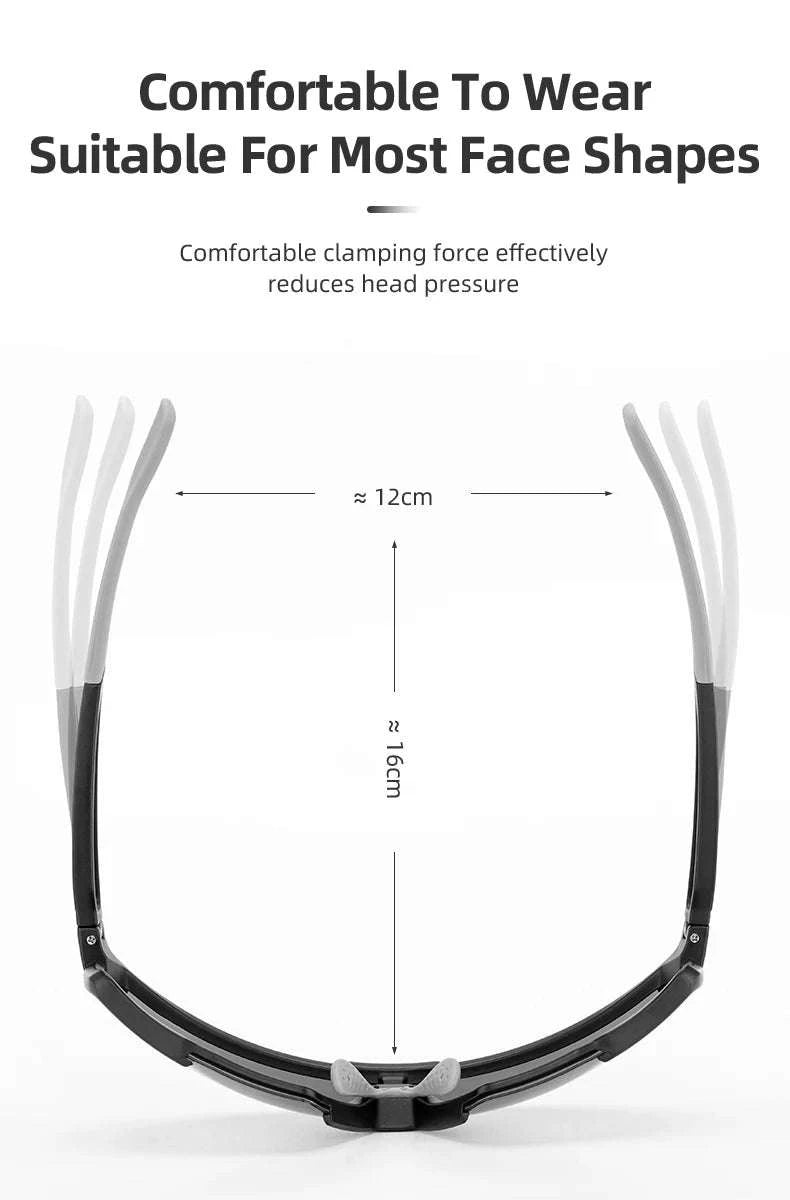 Photochromic Polarized Cycling Glasses UV400 TR90 Sports Eyewear-SP22BWB Photochromic