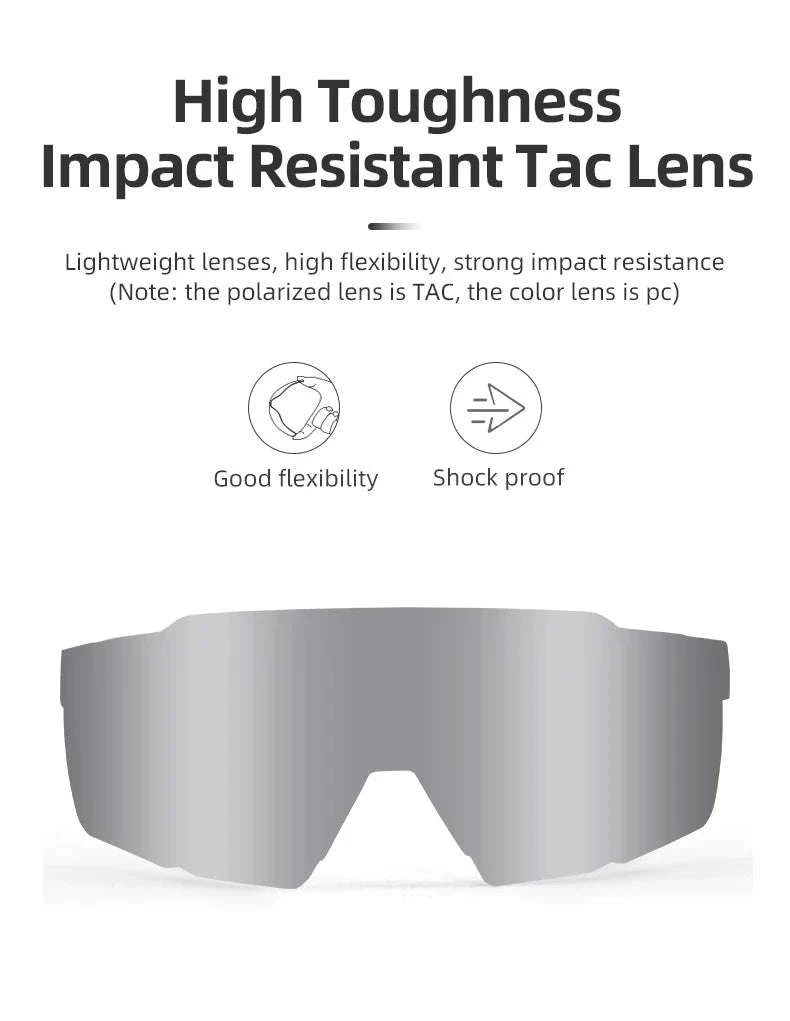 Photochromic Polarized Cycling Glasses UV400 TR90 Sports Eyewear-SP22BWB Photochromic