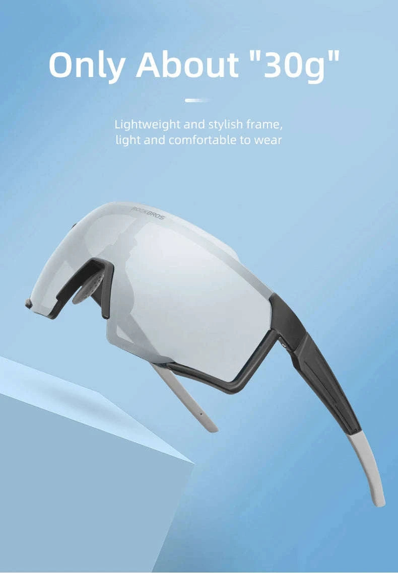 Photochromic Polarized Cycling Glasses UV400 TR90 Sports Eyewear-SP22BWB Photochromic