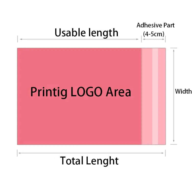 Pink Courier Bags Self‑Seal Mailing Pouches (20 Pack)-45x60cm 20pcs / Pink