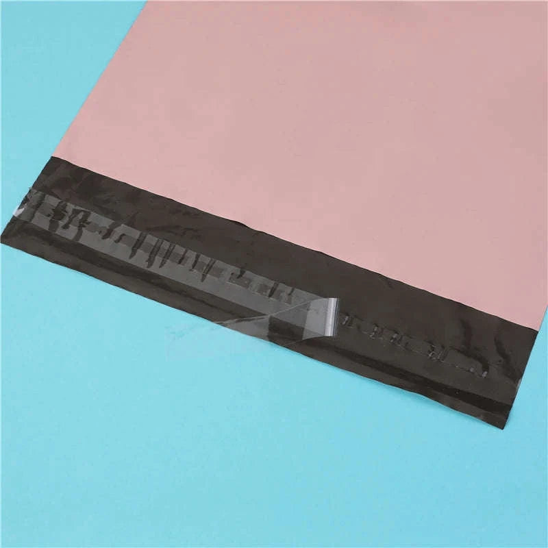 Pink Poly Mailing Pouch with Thank You Design-23x26x4 cm 20pcs