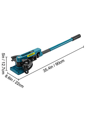 SucceBuy ruční ohýbač trubek Ø 10–25 mm, víceúčelový, z oceli, měďovod trubka ohýbací stroj, páka, těžké provedení, nářadí pro ohýbání trubek