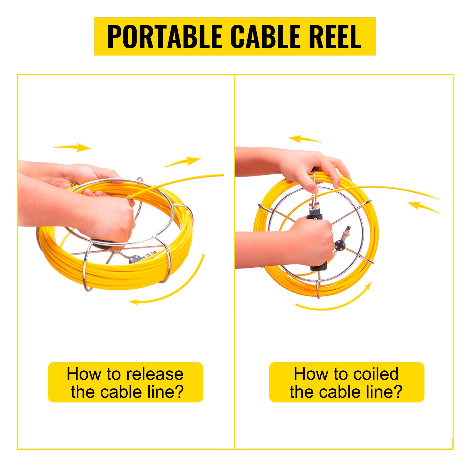 Inšpekčná video kamera na potrubie s 7/9-palcovým monitorom a DVR
