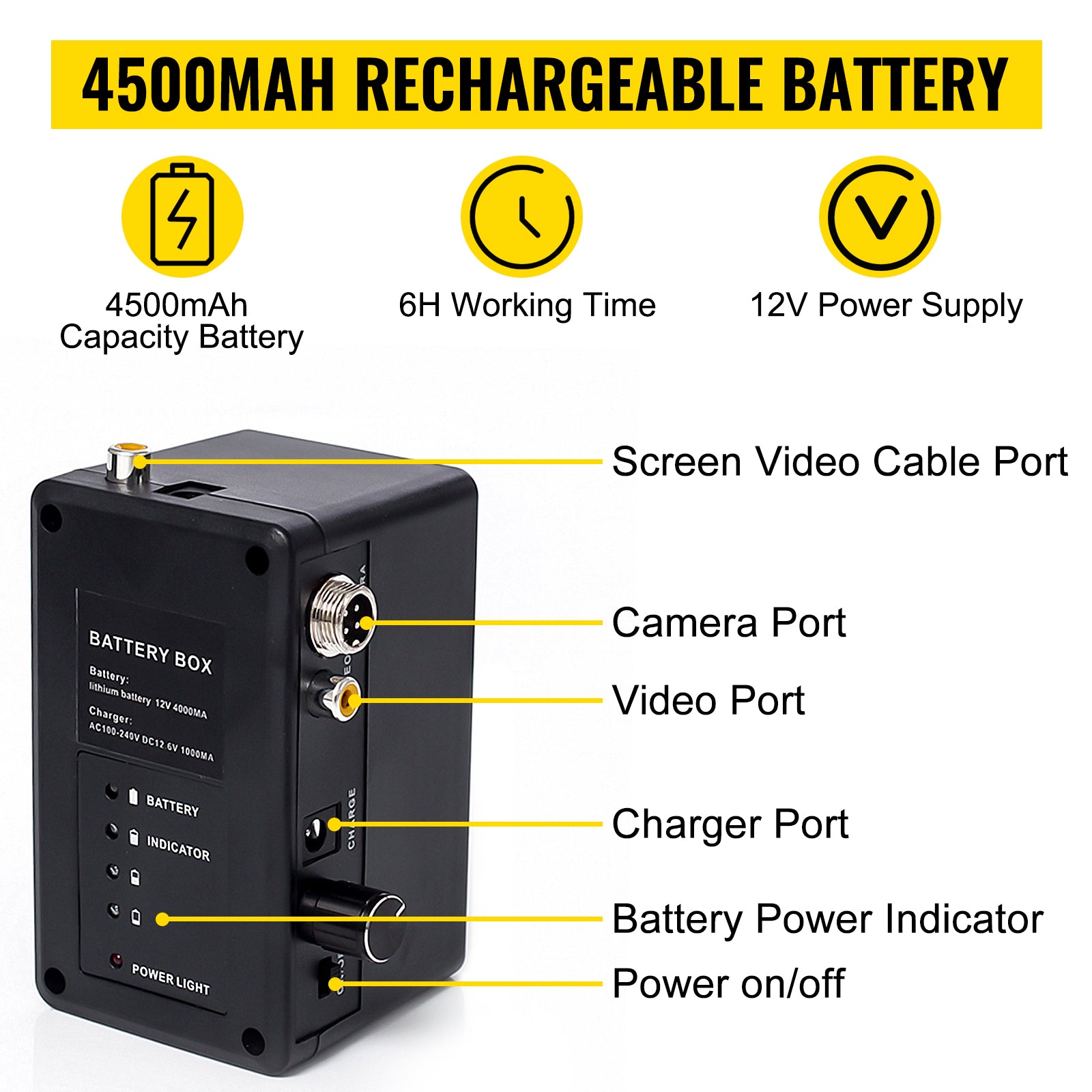 Inšpekčná video kamera na potrubie s 7/9-palcovým monitorom a DVR