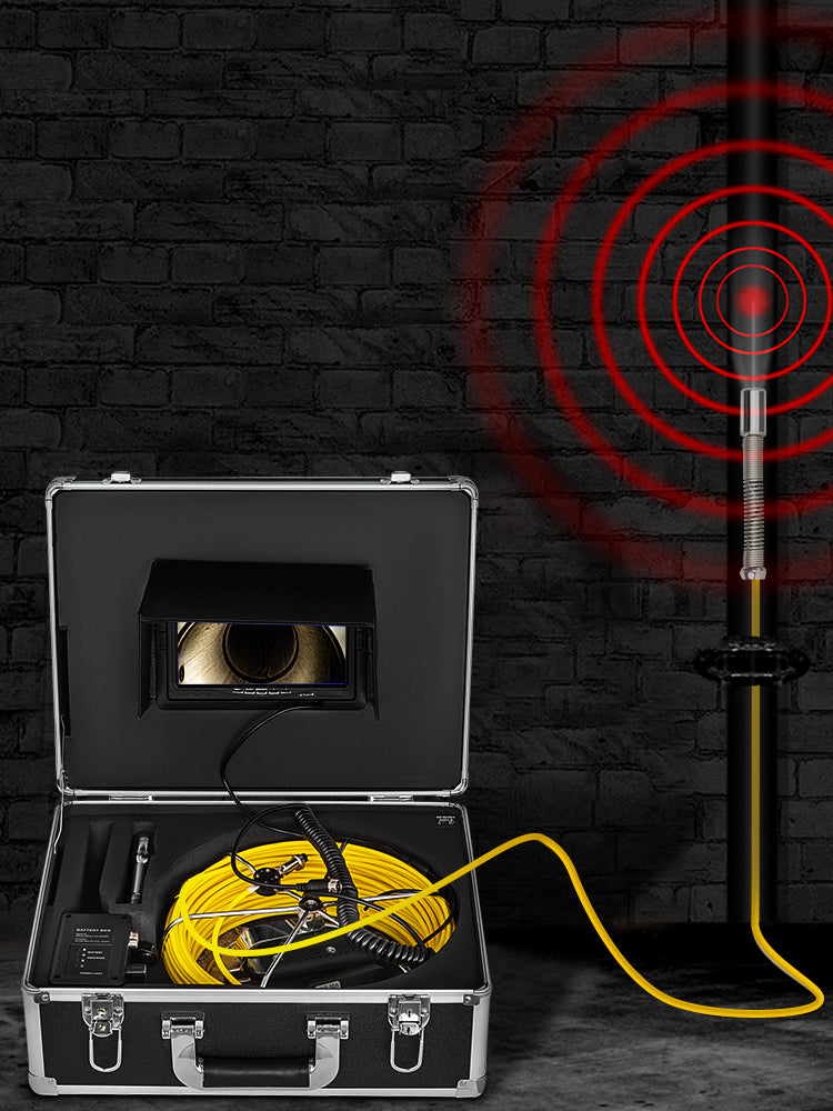 Inšpekčná video kamera na potrubie s 7/9-palcovým monitorom a DVR