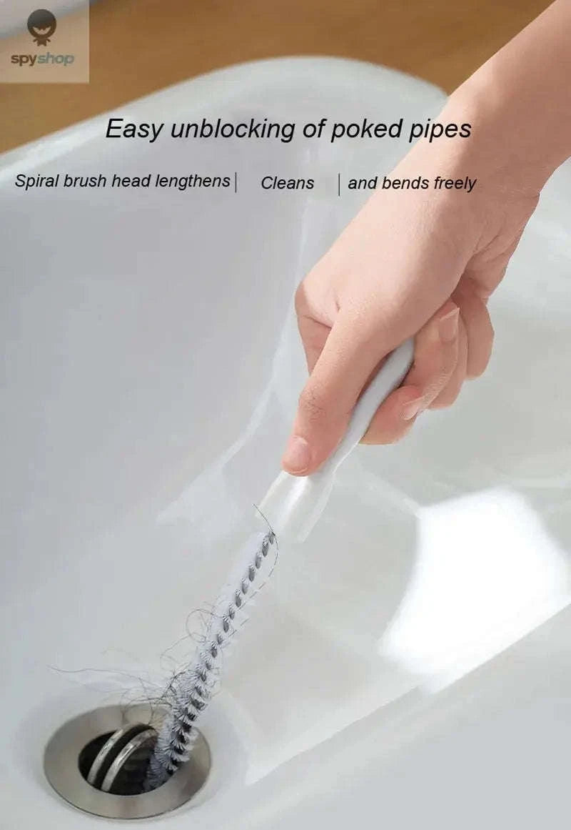 Pipe Dredging Brush – Flexible Drain Cleaner for Fast, Chemical‑Free Unclogging-White