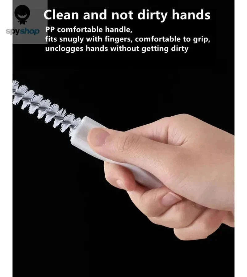 Pipe Dredging Brush for Fast, Chemical-Free Drain Cleaning-White