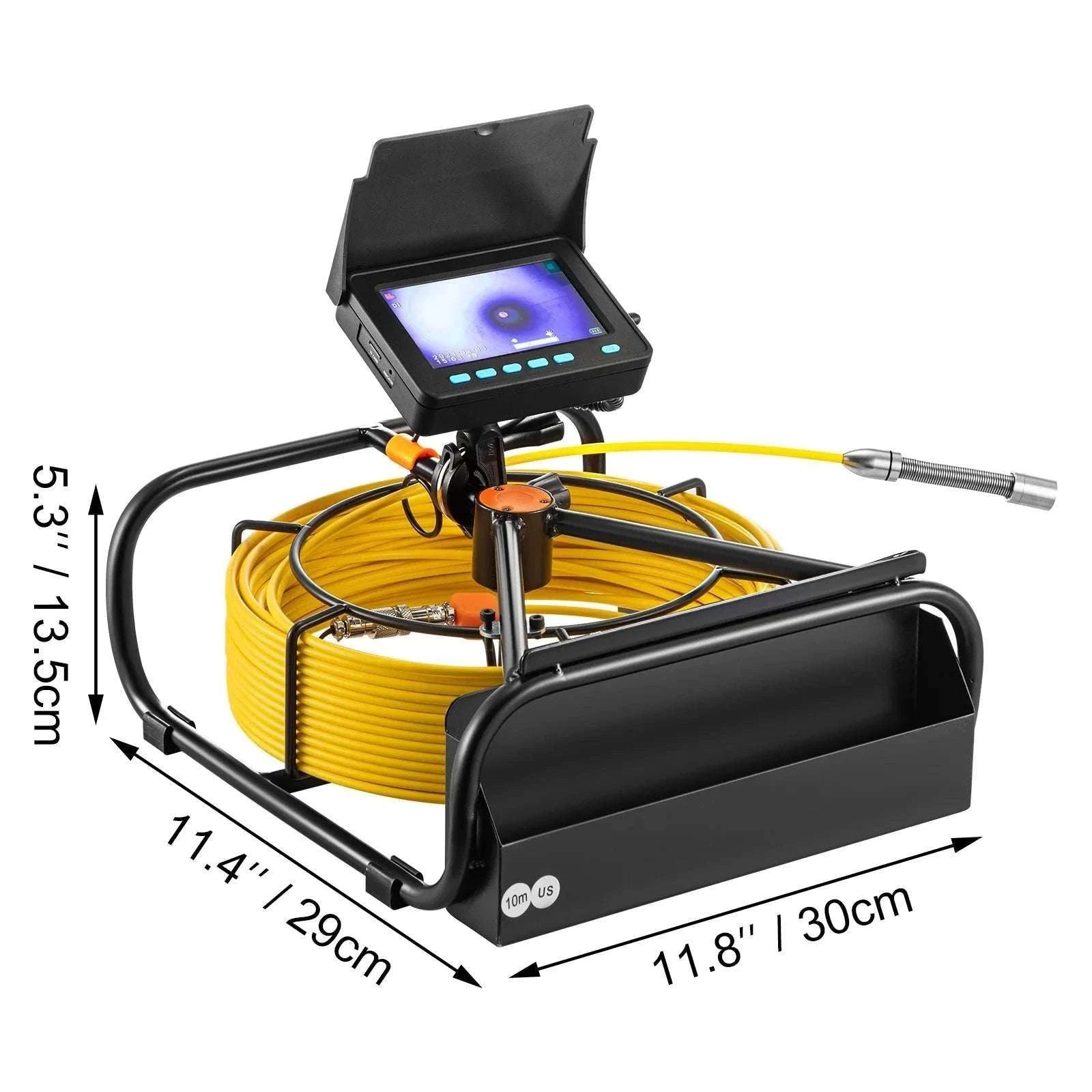 Pipe Inspection Camera with 4.3" Monitor, DVR & 10-30M Cable-20M / United States