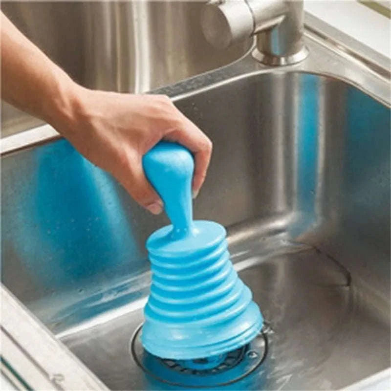Pipeline Dredge Suction Cup Toilet Plunger-blue