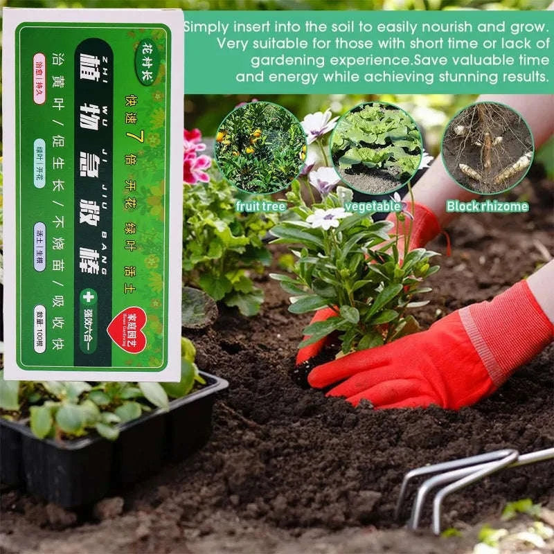 Plant Slow‑Release Nutrient Sticks for Indoor Potted Plants-B-30PCS