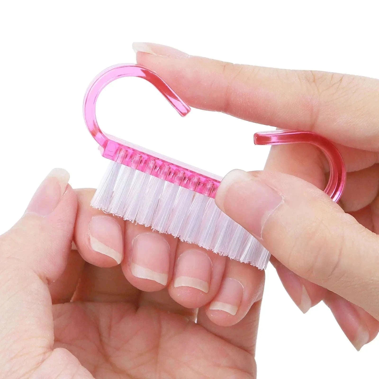 Plastic Nail Cleaning Brush Set for Manicure and Pedicure-15PCS