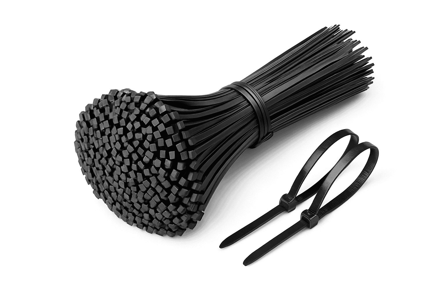 Plastic Nylon Cable Ties Bulk Pack, 1000 Count, 10 cm-250PCS 8x250mm black