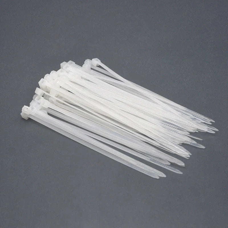 Plastic Nylon Cable Ties Bulk Pack-100pcs / Black(2.5x200mm)