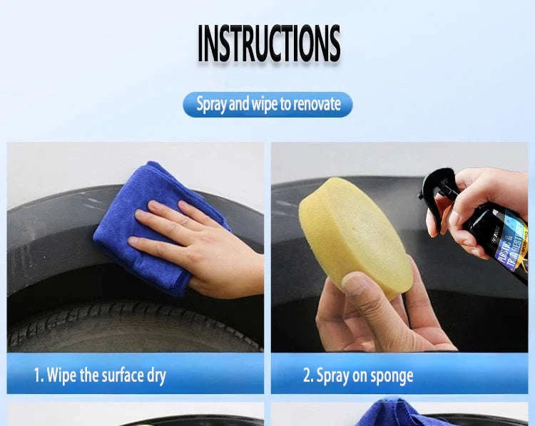 Plastic Restore Revitalizer for Long‑Lasting Car Trim Renewal-50ML