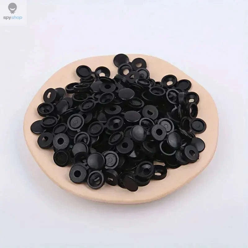 Plastic Screw Caps 50PCS Bag-Grey