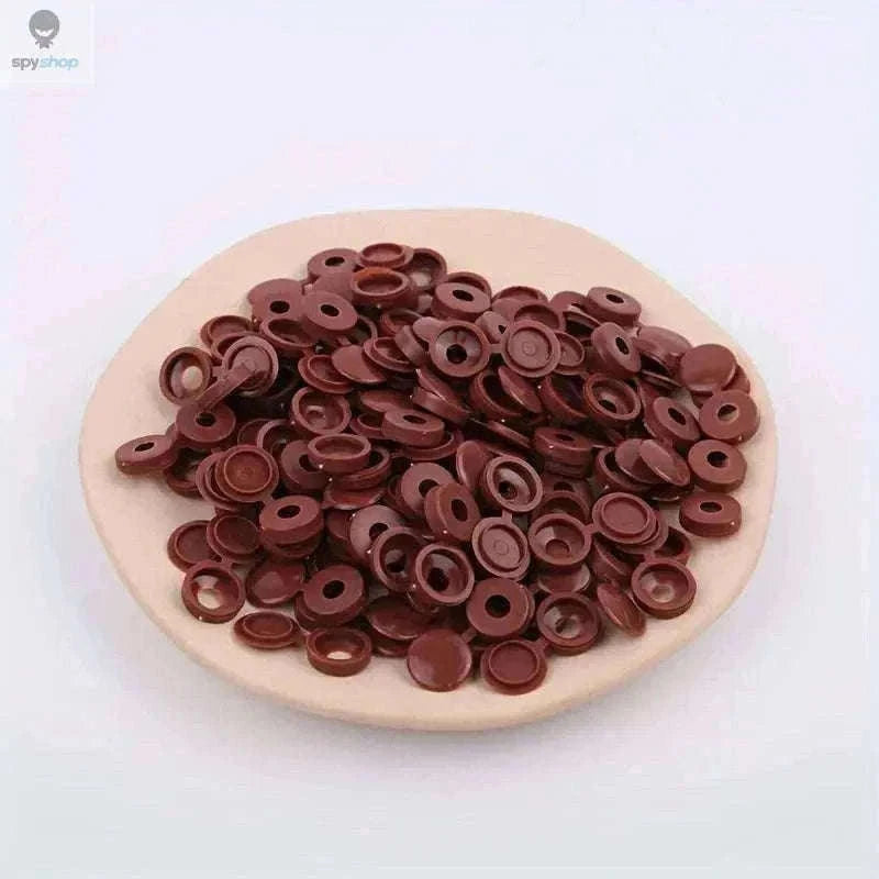 Plastic Screw Caps 50pcs for Clean, Finished DIY Projects-Grey