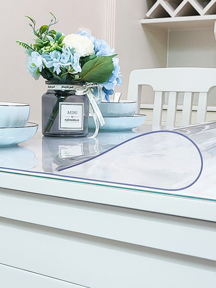 Clear PVC Table Protector Waterproof 1.5mm–2mm Thick Cover