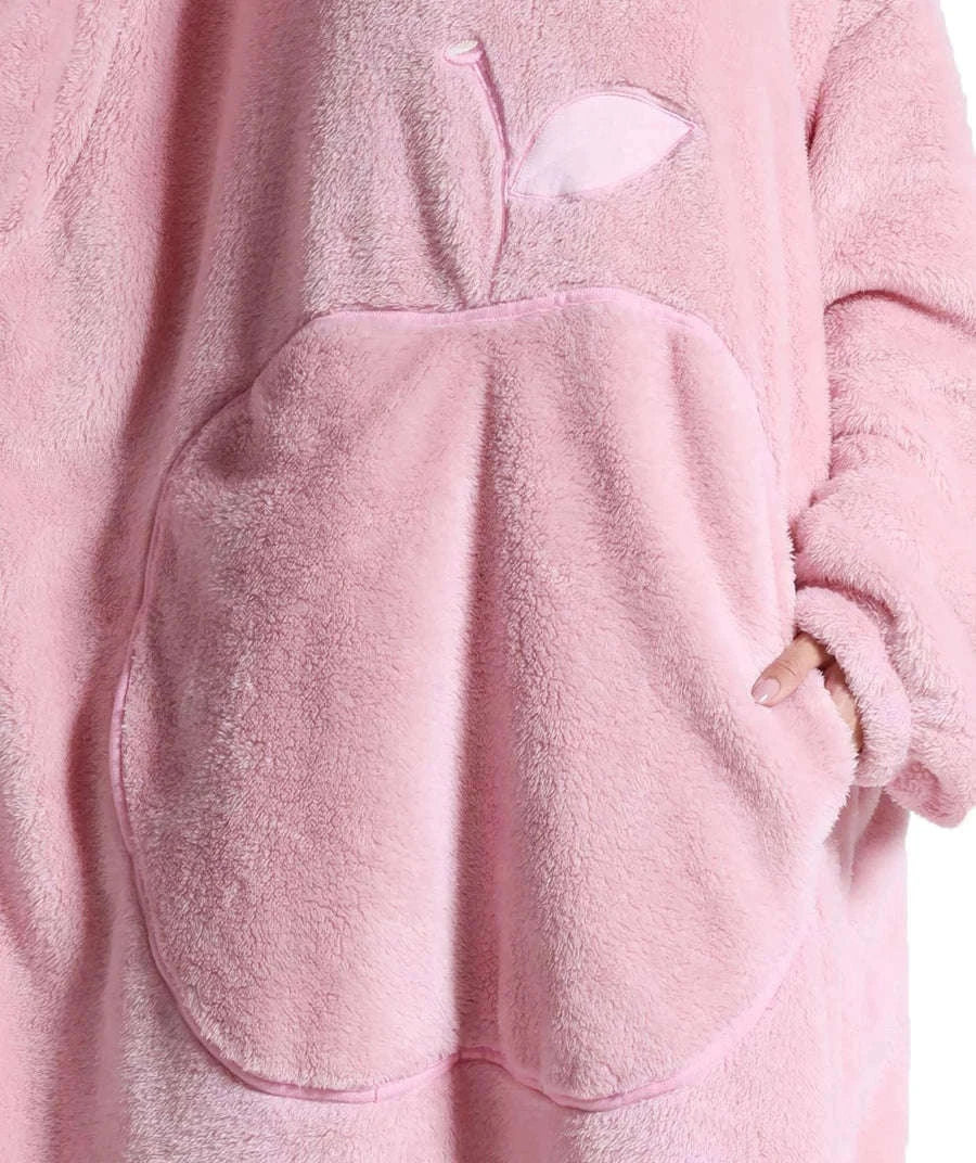 Plush Fleece Blanket Hoodie for Men and Women-FH141 / XL Length 140cm