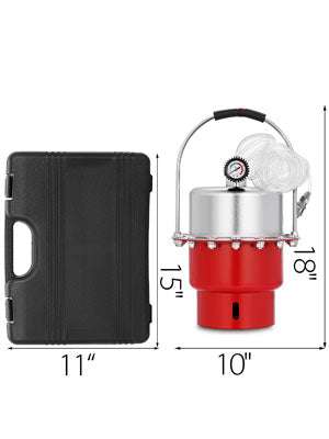 Pneumatic Brake Bleeder Kit 5L Air Pressure Fluid Change Tool-Red / United States