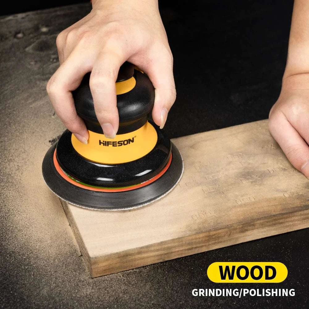 Pneumatic Orbital Sander 5"/6" 10000RPM Air Polisher EU Connector-5inch no Vacuum