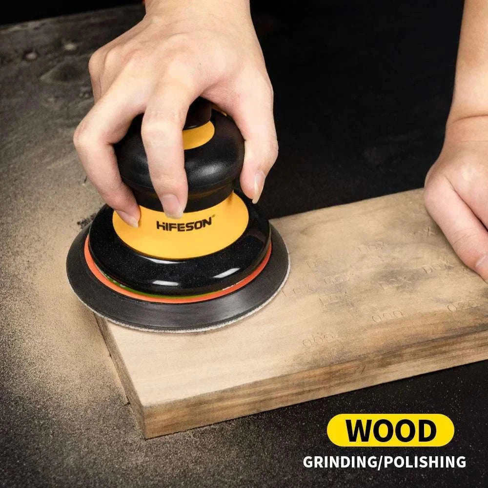 Pneumatic Orbital Sander 5"/6" 10000RPM Air Polisher EU Connector-5inch no Vacuum