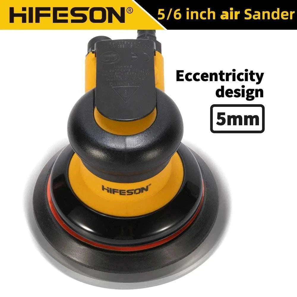 Pneumatic Orbital Sander 5"/6" 10000RPM Air Polisher EU Connector-5inch no Vacuum