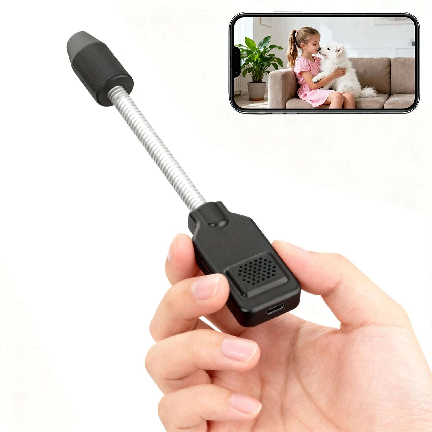 PNZEO Compact Indoor Plug‑in Smart Security Camera-W8