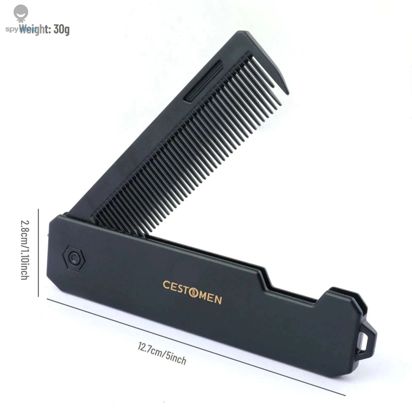 Pocket Folding Comb – Compact Grooming Tool for Hair and Beard-Purple