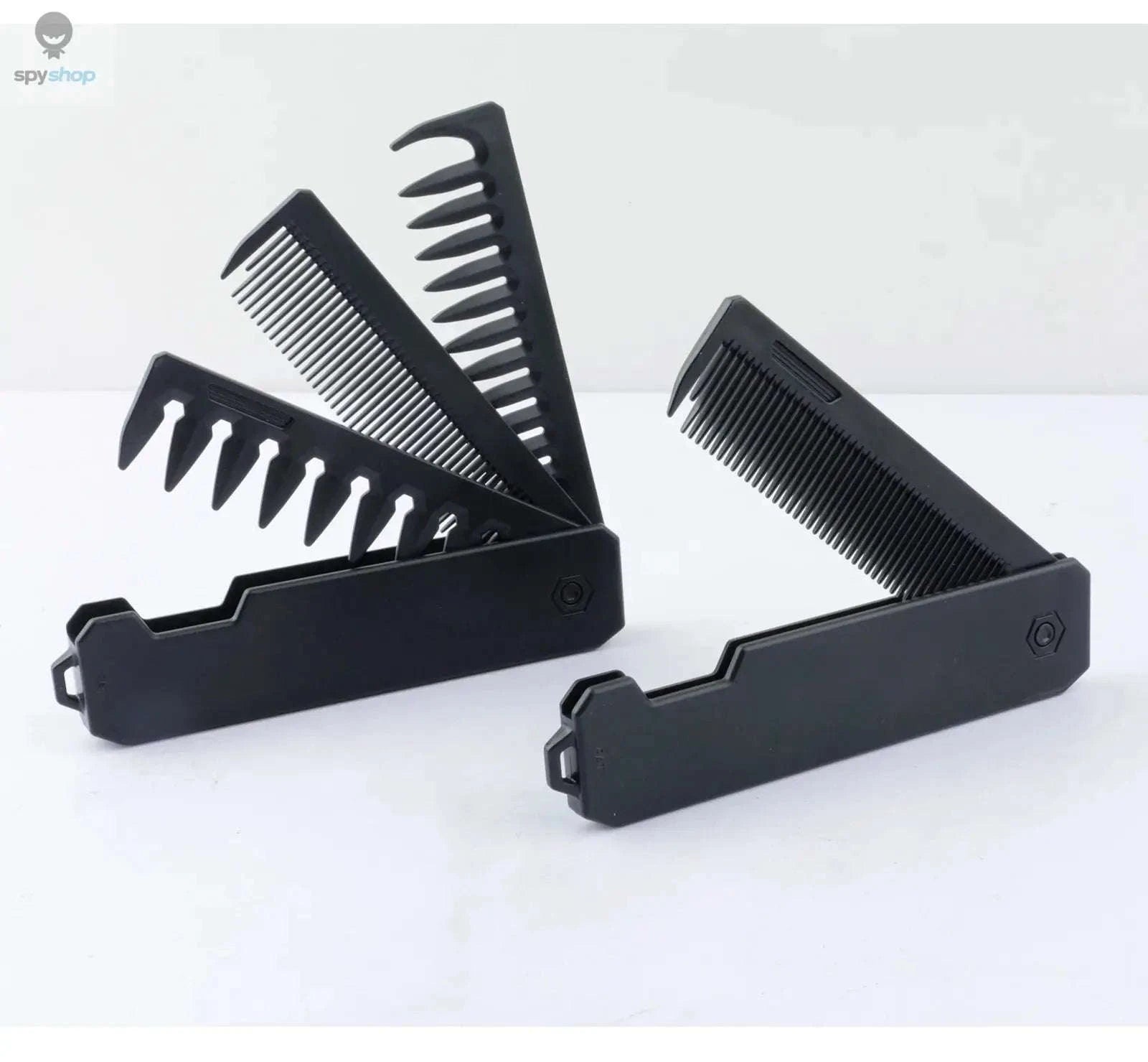 Pocket Folding Comb – Compact Grooming Tool for Hair and Beard-Purple