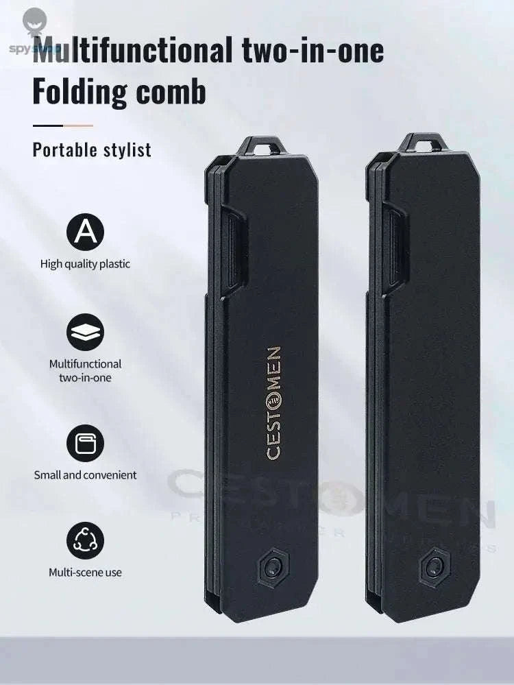 Pocket Folding Comb – Compact Grooming Tool for Hair and Beard-Purple