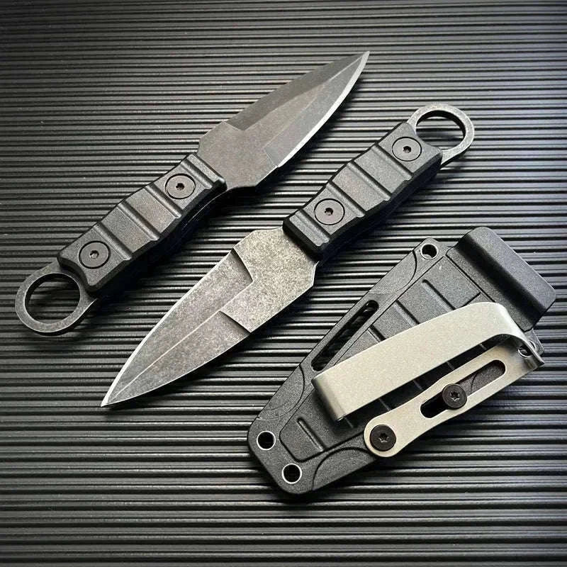 Pocket Knife with K Sheath for Outdoor and Everyday Use-D