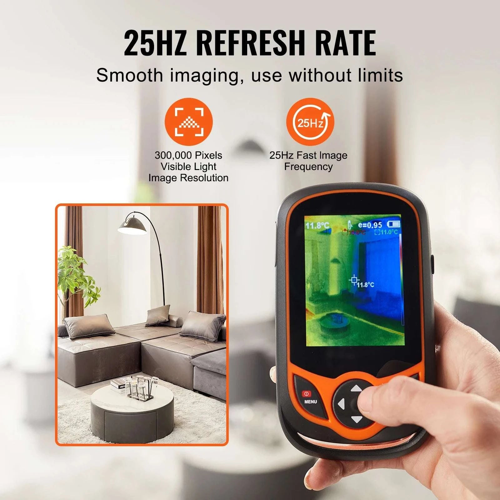Pocket Thermal Imaging Camera 256x192 with WiFi & 3.2" Touchscreen-256x192 wifi / United States