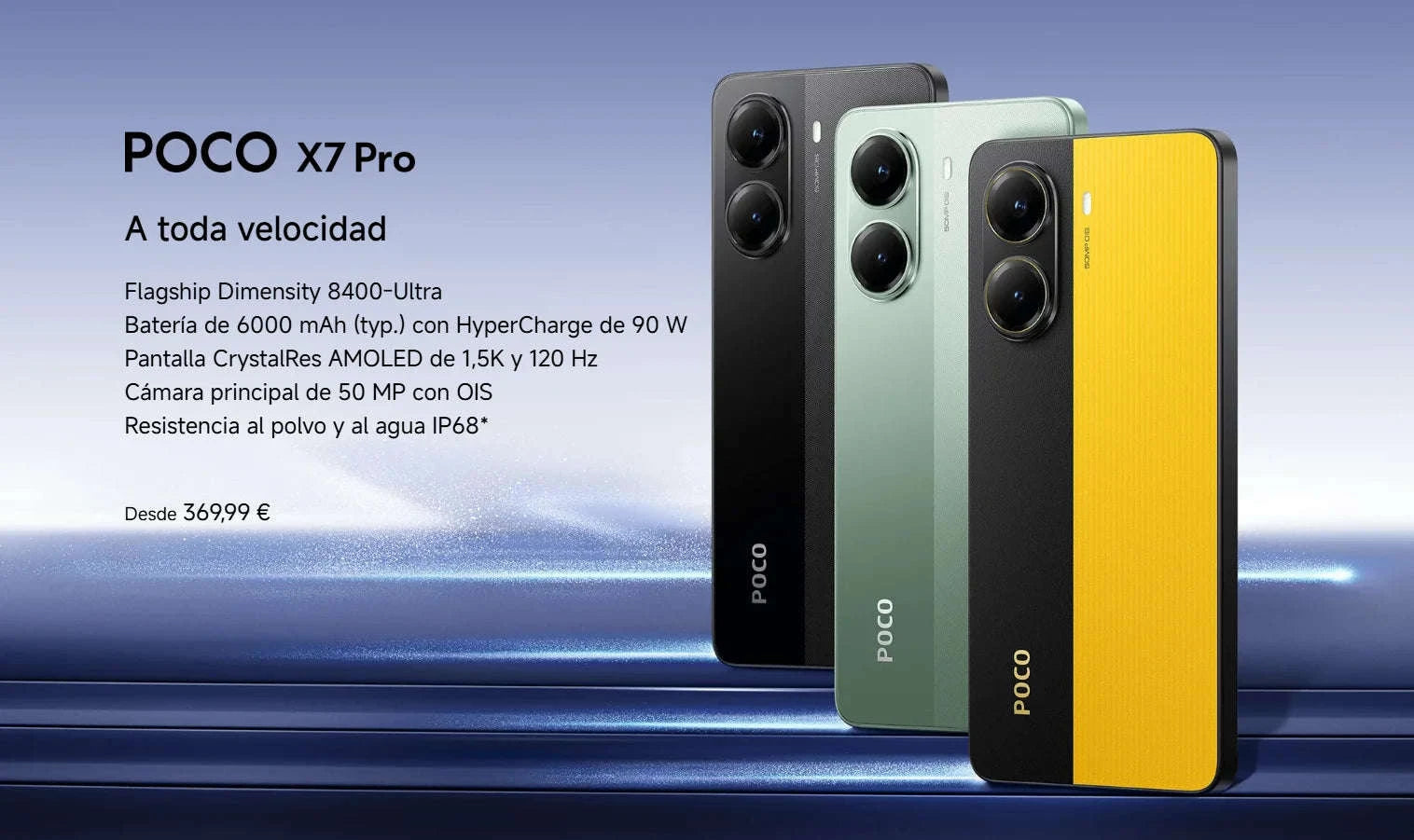 POCO X7 Pro 8GB/256GB 12GB/256GB 12GB/512GB NFC without EU Charger Global Version Cellphone-Green / spain / 12GB+256GB