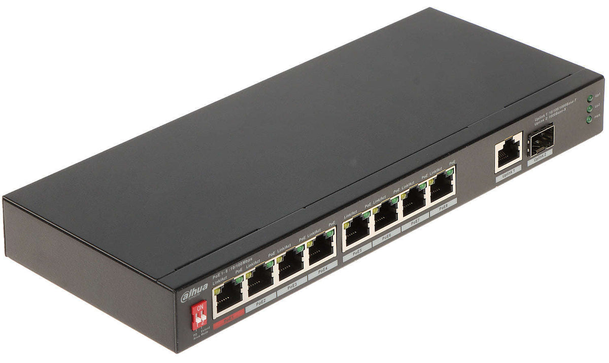 PoE Switch PFS3110-8ET1GT1GF-96 with 8-Port SFP by Dahua-Default Title