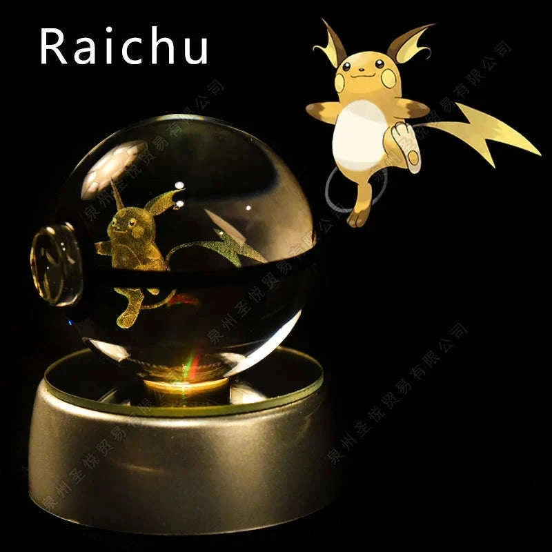 Pokemon Crystal Ball Night Light Lamp with Soft LED Glow-06 Umbreon