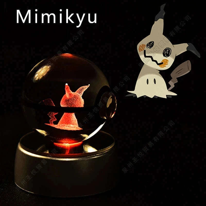 Pokemon Crystal Ball Night Light Lamp with Soft LED Glow-06 Umbreon