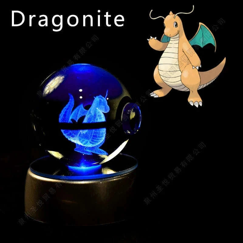 Pokemon Crystal Ball Night Light Lamp with Soft LED Glow-06 Umbreon