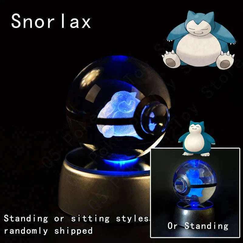 Pokemon Crystal Ball Night Light Lamp with Soft LED Glow-06 Umbreon