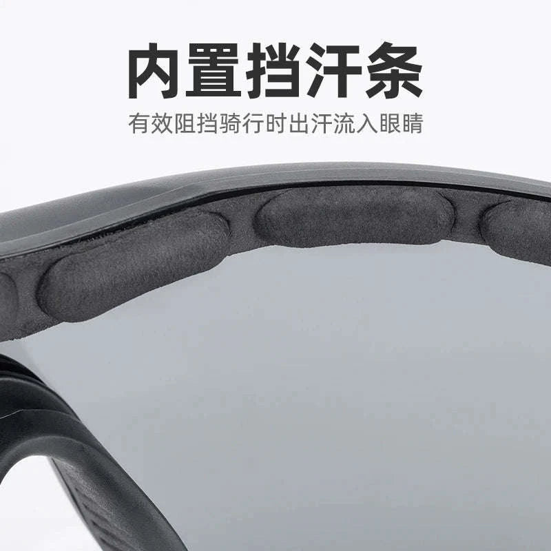 Polarized Cycling & Motorcycle Glasses with 3 Interchangeable Lenses-10035