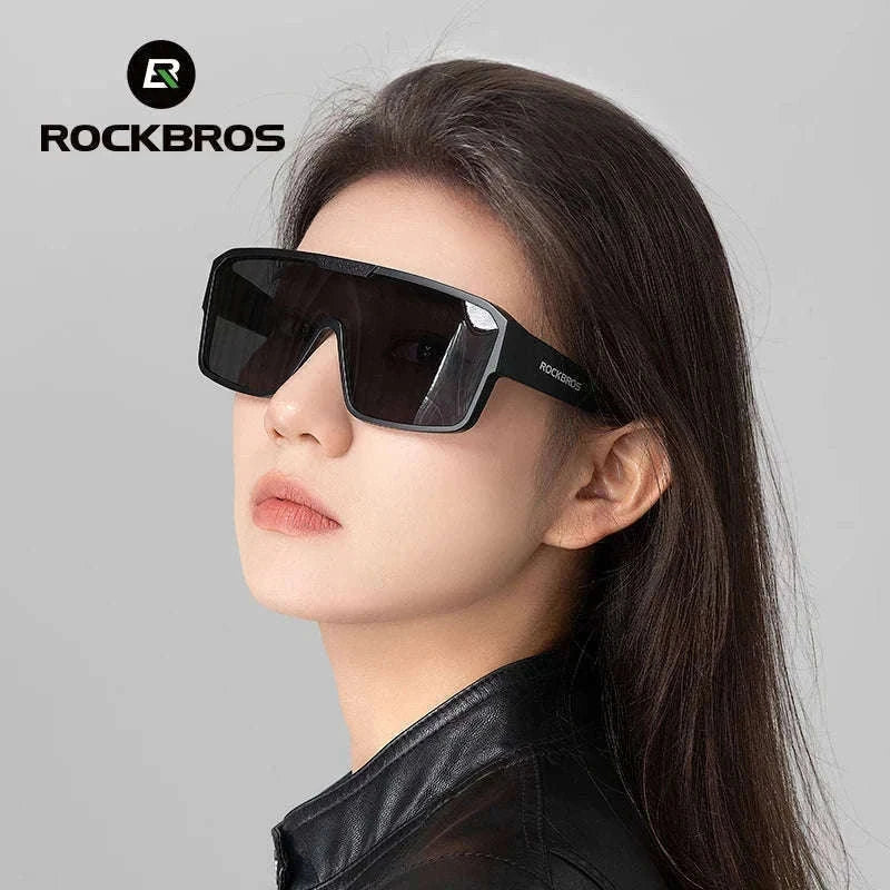 Polarized Cycling Sunglasses with Myopia Frame TR90 Sport Goggles-SP348